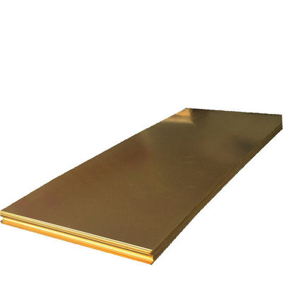 DIN JIS Brass Sheet Plate Thickness 0.1mm~500mm Decorative Copper Sheets